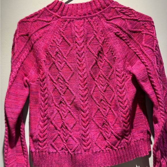 GAP Magenta Cable Knit Sweater - Picture 4 of 6